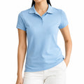 Polo donna S celeste a manica corta stile casual